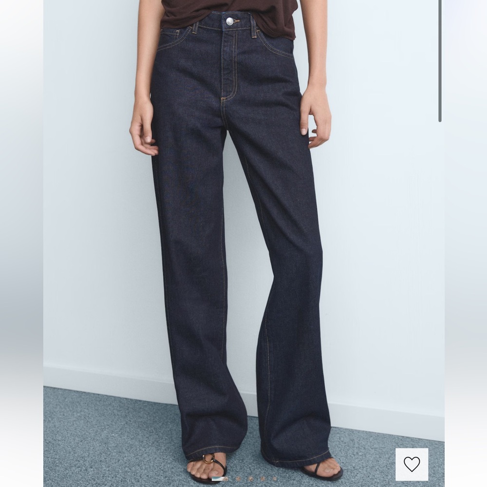 Mango Dark Blue Flare Jeans